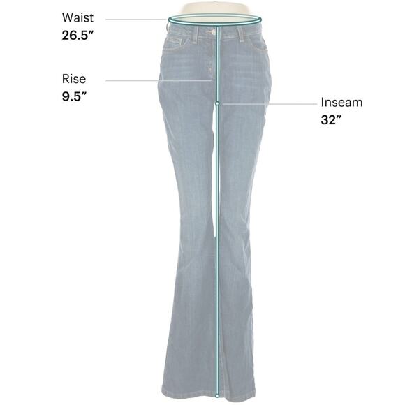 Boden Women’s High Rise Flare Jeans Size 8L / 12L Dark Indigo Bootcut Denim - Picture 5 of 11